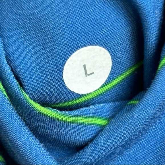 Lululemon Shorts Mens Large‎ Blue Side Stripes 11” Stretch Unlined Lightweight - Picture 2 of 15